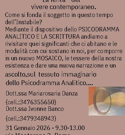 IDENTITÁ ALLO SPECCHIO La ferita del vivere contemporaneo